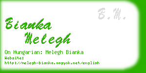 bianka melegh business card